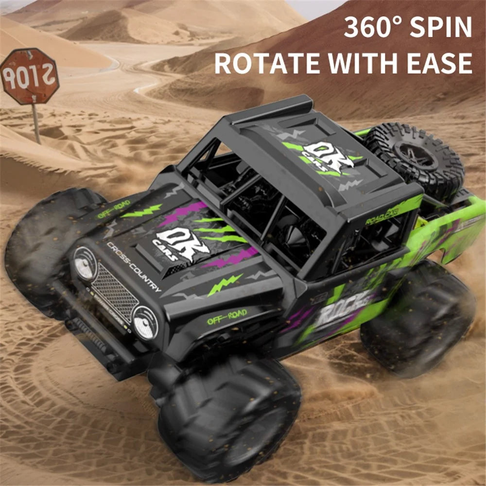 Q191 Off-Road Climbing Vehicle Amphibious Remote Control Car Kids Toy, 2 Batteries - Blue - 6