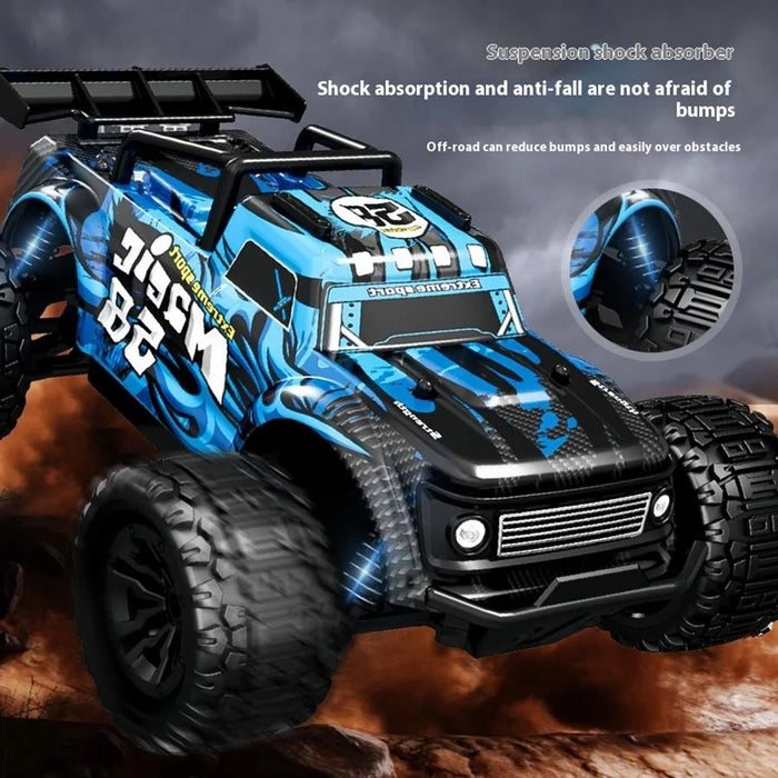 YL-114 2.4G Remote Control Car 1:18 RC Cars for Kids High Speed Off-Road Vehicle Toy - Blue - 5