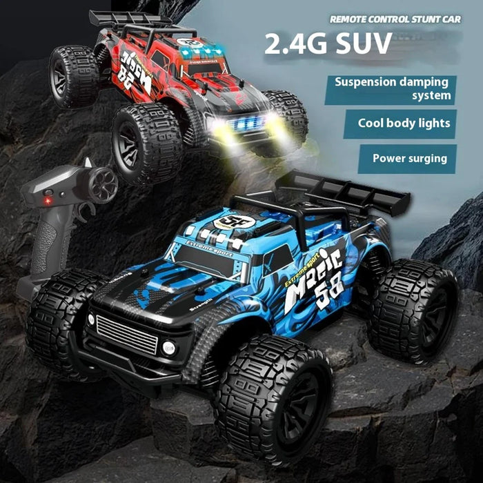 YL-114 2.4G Remote Control Car 1:18 RC Cars for Kids High Speed Off-Road Vehicle Toy - Blue - 6