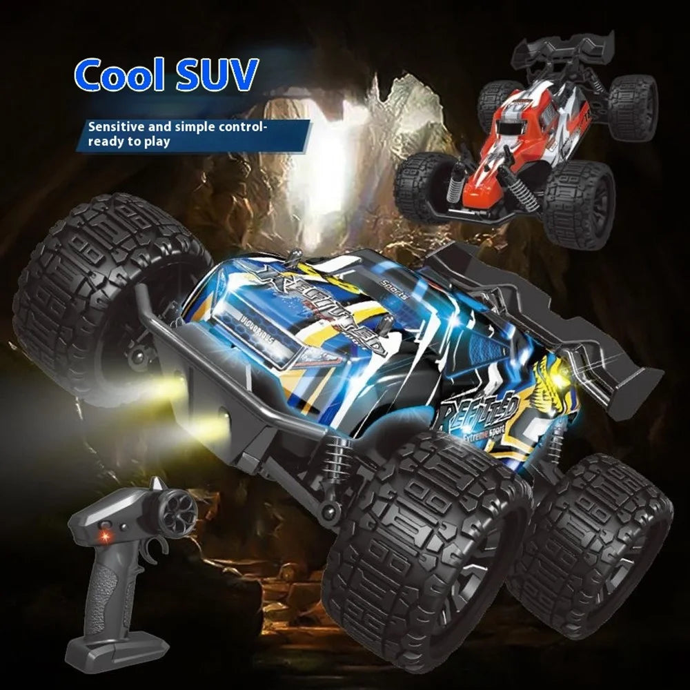 2.4G Remote Control Off-Road Car Shock Absorbing 1:18 RC Vehicle Toy with LED Light - YL-113 Red - 6