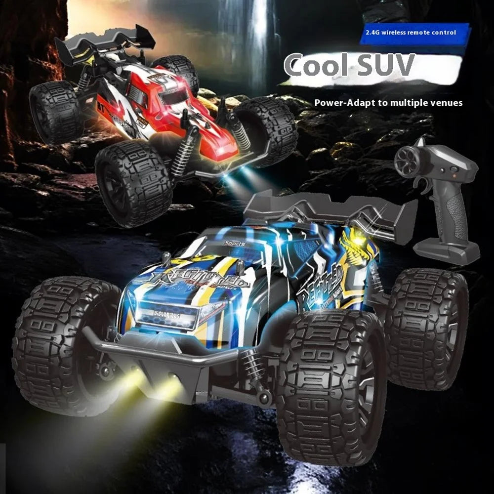 2.4G Remote Control Off-Road Car Shock Absorbing 1:18 RC Vehicle Toy with LED Light - YL-113 Red - 7