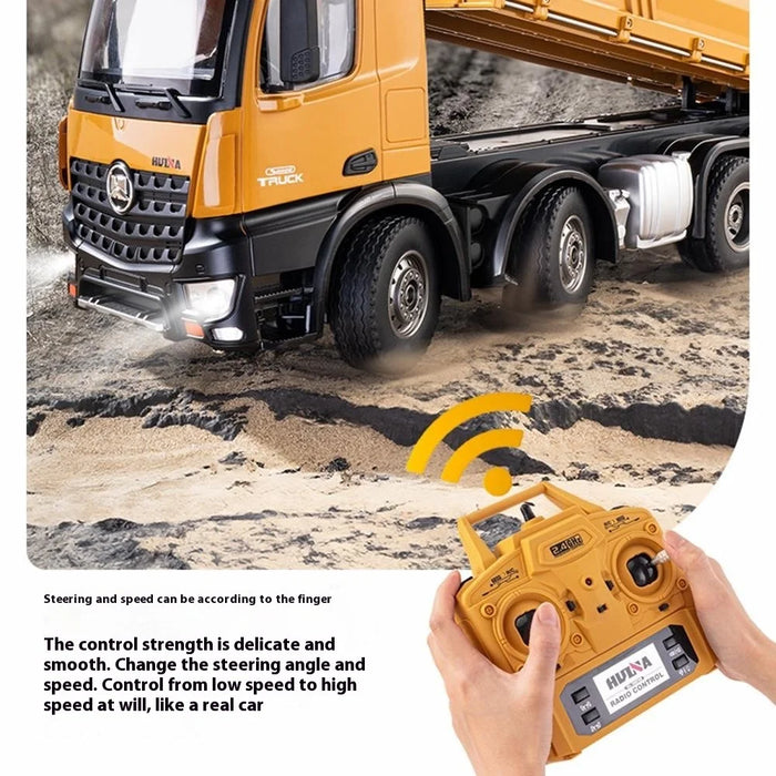 1:14 Scale RC Engineering Truck Heavy Duty Dump Truck Toy with Light and Sound for Kids - 6