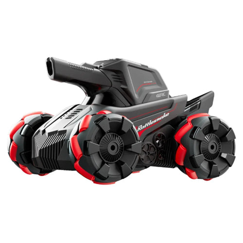 4DRC 4D-Y8 RC Tank Car 4WD Off-Road Water Bullet Shooter Dual Remote Control Single Battery - Red - 1