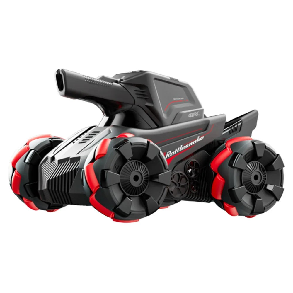 4DRC 4D-Y8 RC Tank Car 4WD Off-Road Water Bullet Shooter Dual Remote Control Single Battery - Red - 1