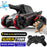 4DRC 4D-Y8 RC Tank Car 4WD Off-Road Water Bullet Shooter Dual Remote Control Single Battery - Red - 2