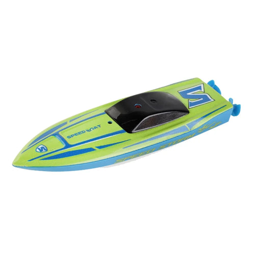 Mini Remote Control Boat RC Boat 2.4Ghz 360 Rotating USB Rechargeable Speedboat Model Toy for Kids - Green - 1