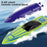 Mini Remote Control Boat RC Boat 2.4Ghz 360 Rotating USB Rechargeable Speedboat Model Toy for Kids - Green - 3