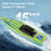 Mini Remote Control Boat RC Boat 2.4Ghz 360 Rotating USB Rechargeable Speedboat Model Toy for Kids - Green - 4