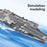 2.4G Remote Control Aircraft Carrier Model RC Boat Ship Speedboat Electric Water Toy Kids Gift - 3