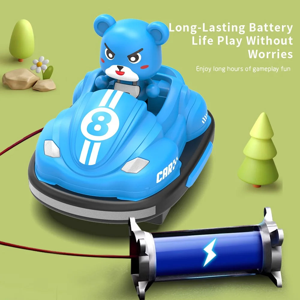 Q195 Double Player Bumper Car Remote Control Battle Bump Vehicles Interactive Toy ( Standard Version ) - 5