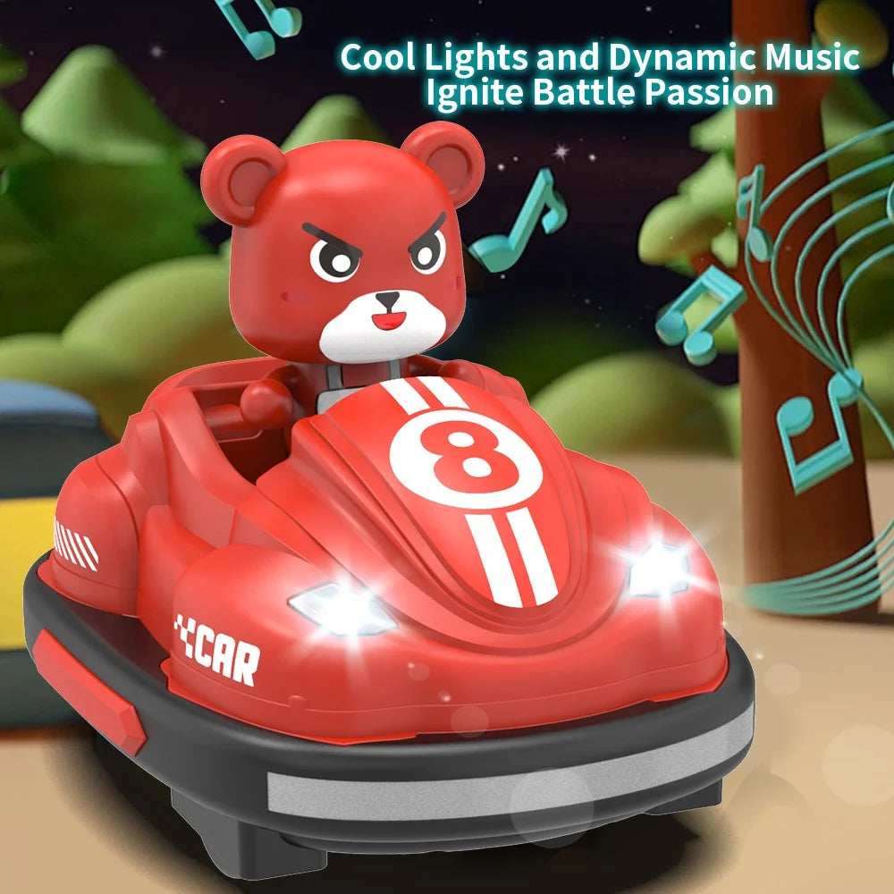 Q195 Double Player Bumper Car Remote Control Battle Bump Vehicles Interactive Toy ( Standard Version ) - 6
