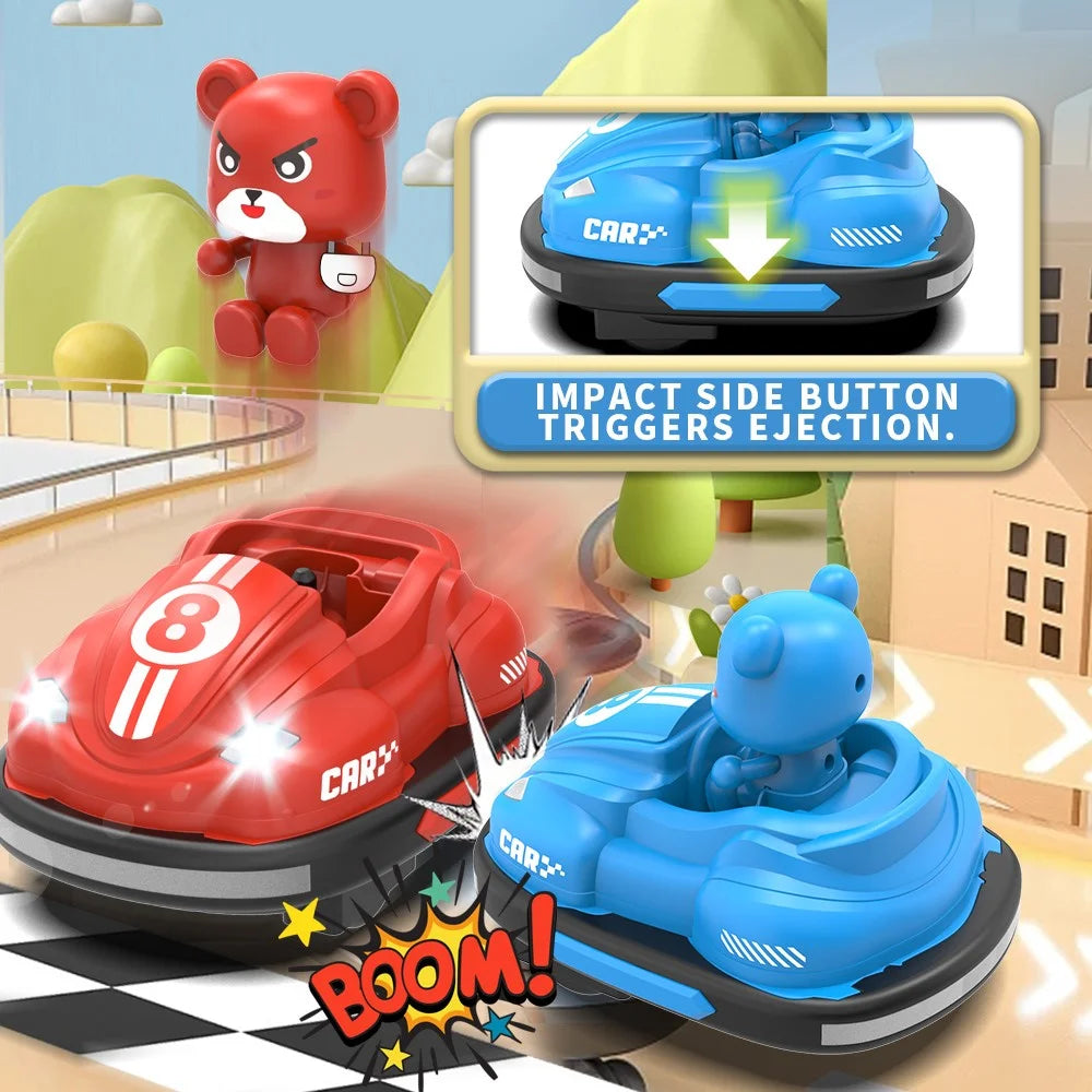 Q195 Double Player Bumper Car Remote Control Battle Bump Vehicles Interactive Toy ( Standard Version ) - 7