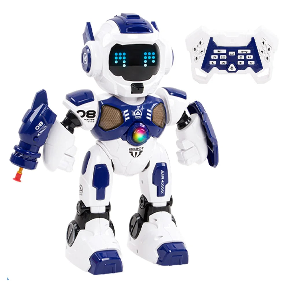 R35 Smart Mecha Warrior Singing Dancing Robot Shooter with Remote Control Children Toy - 1