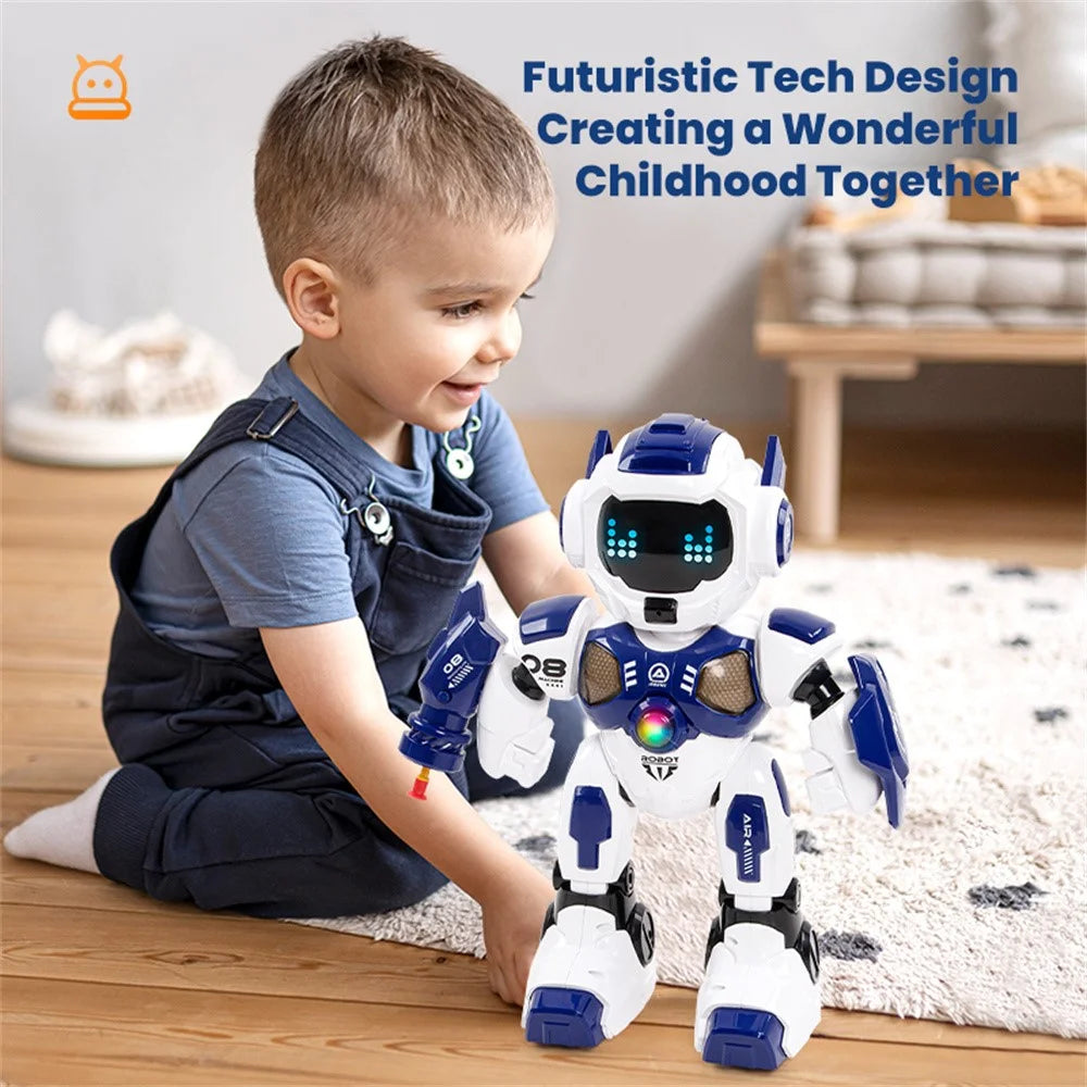 R35 Smart Mecha Warrior Singing Dancing Robot Shooter with Remote Control Children Toy - 4