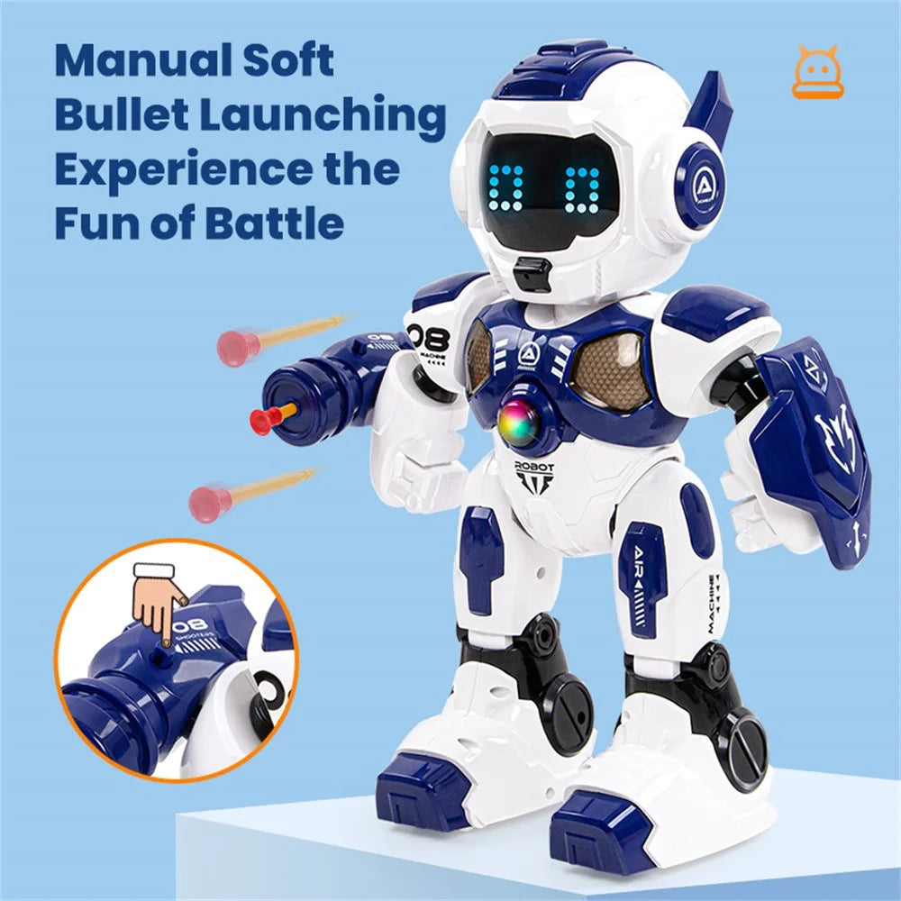 R35 Smart Mecha Warrior Singing Dancing Robot Shooter with Remote Control Children Toy - 5