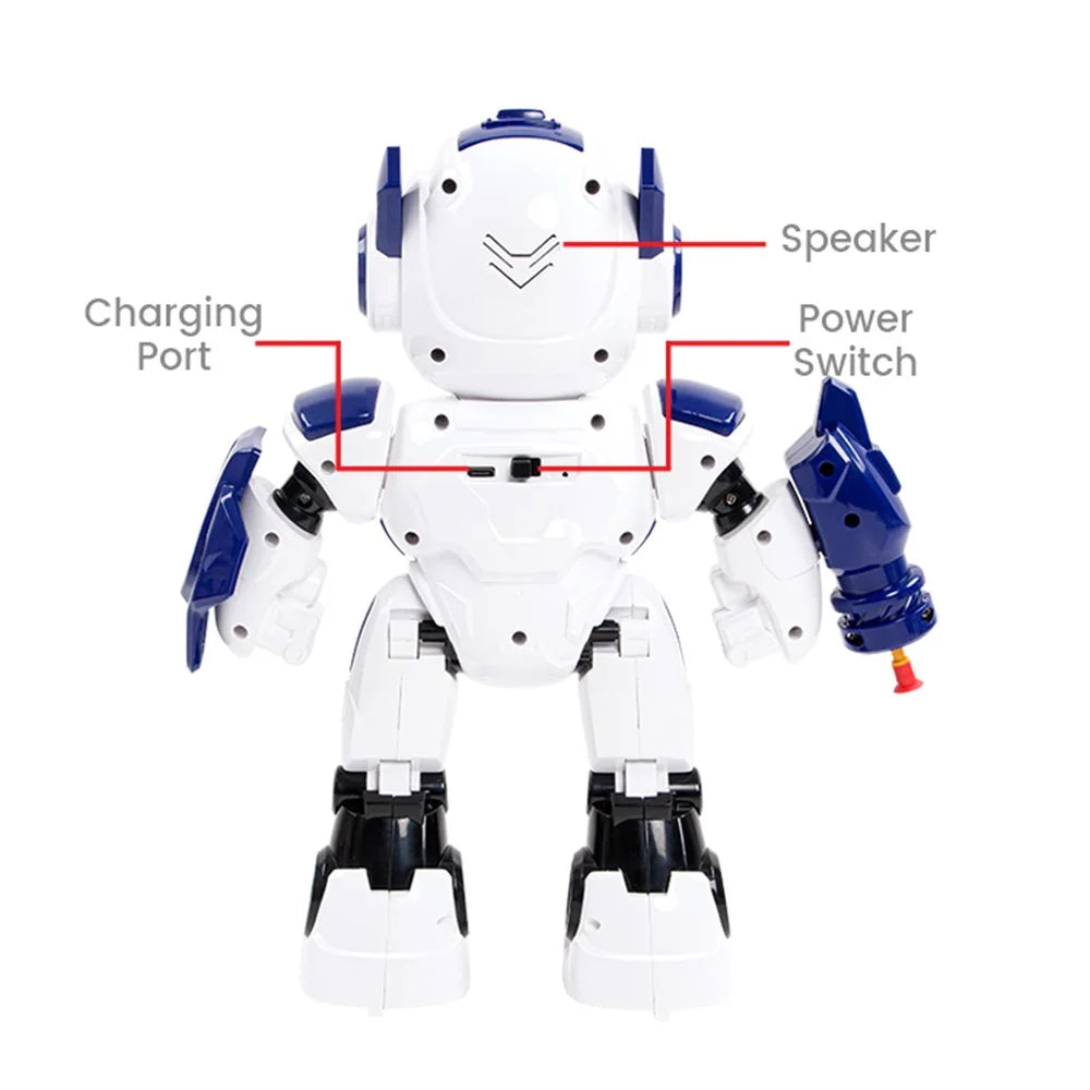 R35 Smart Mecha Warrior Singing Dancing Robot Shooter with Remote Control Children Toy - 7
