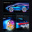Q206 Style B Smart RC Car with Light and Spray Simulated Racing Vehicle , Handheld Remote + Watch Remote - Blue - 2
