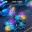 Q206 Style B Smart RC Car with Light and Spray Simulated Racing Vehicle , Handheld Remote + Watch Remote - Blue - 4