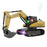 Y1803 1:20 Scale Alloy Excavator RC Construction Vehicle with Spray Mist Light Music Remote Control Toy Car - Yellow - 1