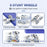 CV-D902 AI Stunt Robot Dog for Kids 8-Wheel Smart Programming RC Pet Dog Mechanical Model Toy - Blue - 3