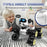 CV-D902 AI Stunt Robot Dog for Kids 8-Wheel Smart Programming RC Pet Dog Mechanical Model Toy - Blue - 5
