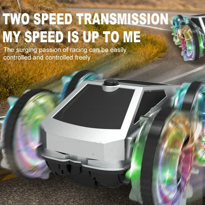 CV-B904 2.4G Amphibious Stunt Car Toy RC Vehicle Double-Sided Driving Water Surface Drifting Off-Road Rolling Gesture Control Toy, Single Remote - 2