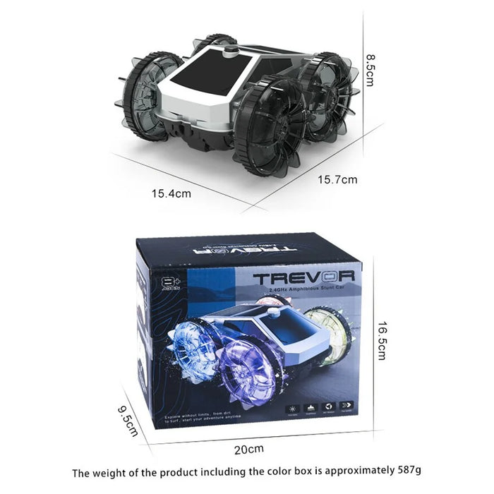 CV-B904 2.4G Amphibious Stunt Car Toy RC Vehicle Double-Sided Driving Water Surface Drifting Off-Road Rolling Gesture Control Toy, Single Remote - 7