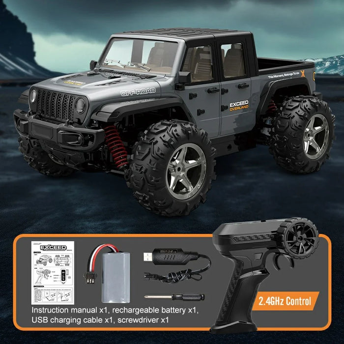 BG1550 1:20 Scale RC Truck 4WD High Speed Off-Road Vehicle Electric Climbing Remote Car Model Toy - Grey - 7