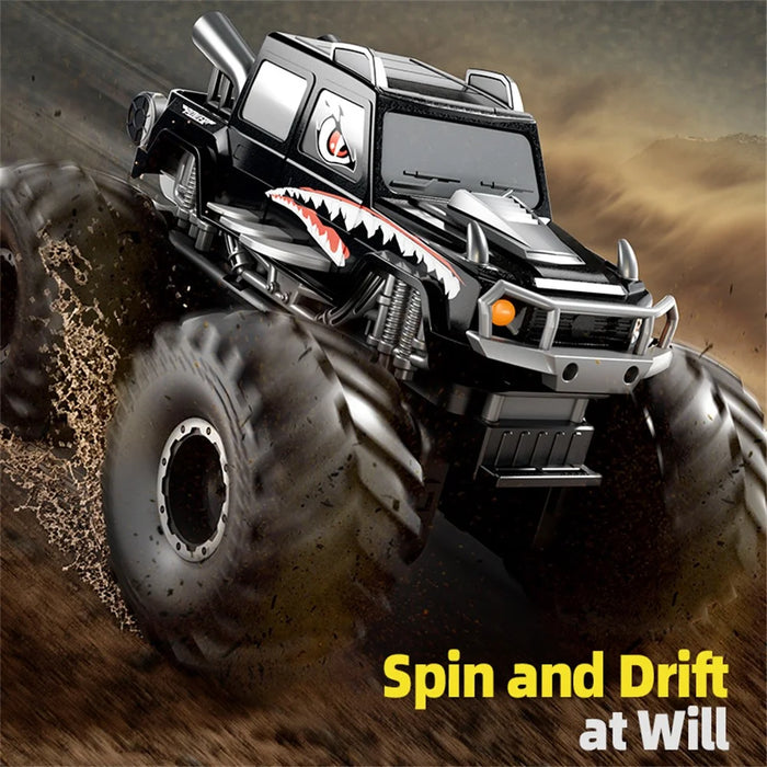Q215 Single Control Cartoon Monster RC Car 4WD Off Road Amphibious Crawler Vehicle Remote Control Toy - Black - 2