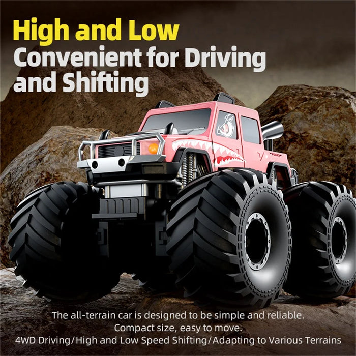 Q215 Single Control Cartoon Monster RC Car 4WD Off Road Amphibious Crawler Vehicle Remote Control Toy - Black - 3