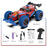 Q217 Style B 2.4G RC Car Remote Control Off Road High Speed Drift Racing Vehicle with LED Light, Single Battery - Red - 2
