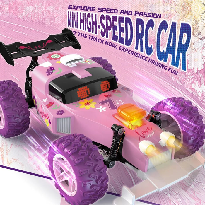 Q217 Style B 2.4G RC Car Remote Control Off Road High Speed Drift Racing Vehicle with LED Light, Single Battery - Red - 3