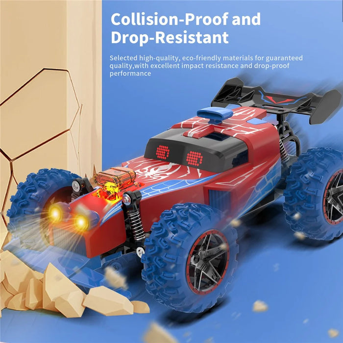 Q217 Style B 2.4G RC Car Remote Control Off Road High Speed Drift Racing Vehicle with LED Light, Single Battery - Red - 7