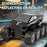 Q218 8WD Amphibious RC Car Waterproof 2.4G Remote Control Off-Road Crawler Vehicle, Single Battery - Black - 2