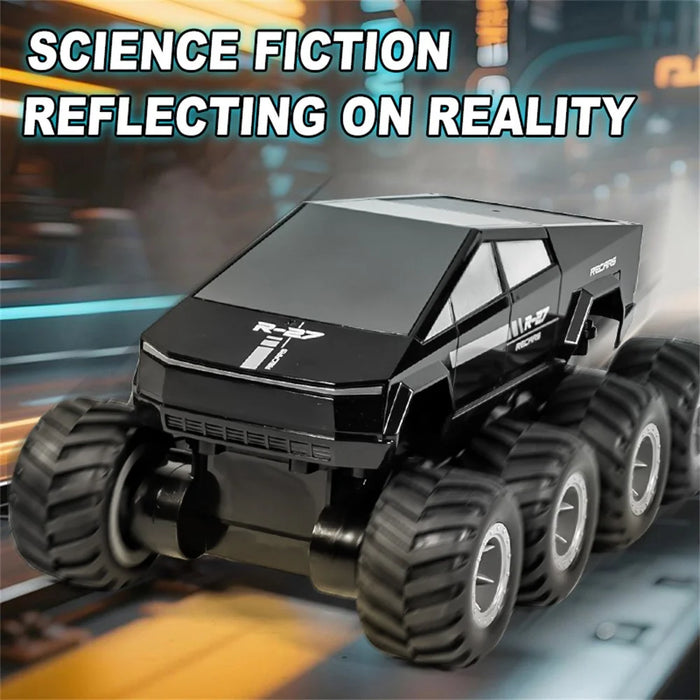 Q218 8WD Amphibious RC Car Waterproof 2.4G Remote Control Off-Road Crawler Vehicle, Single Battery - Black - 2