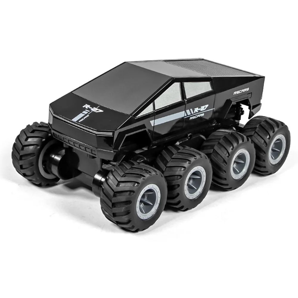Q218 8WD Amphibious RC Car Waterproof 2.4G Remote Control Off-Road Crawler Vehicle, Dual Battery - Black - 1