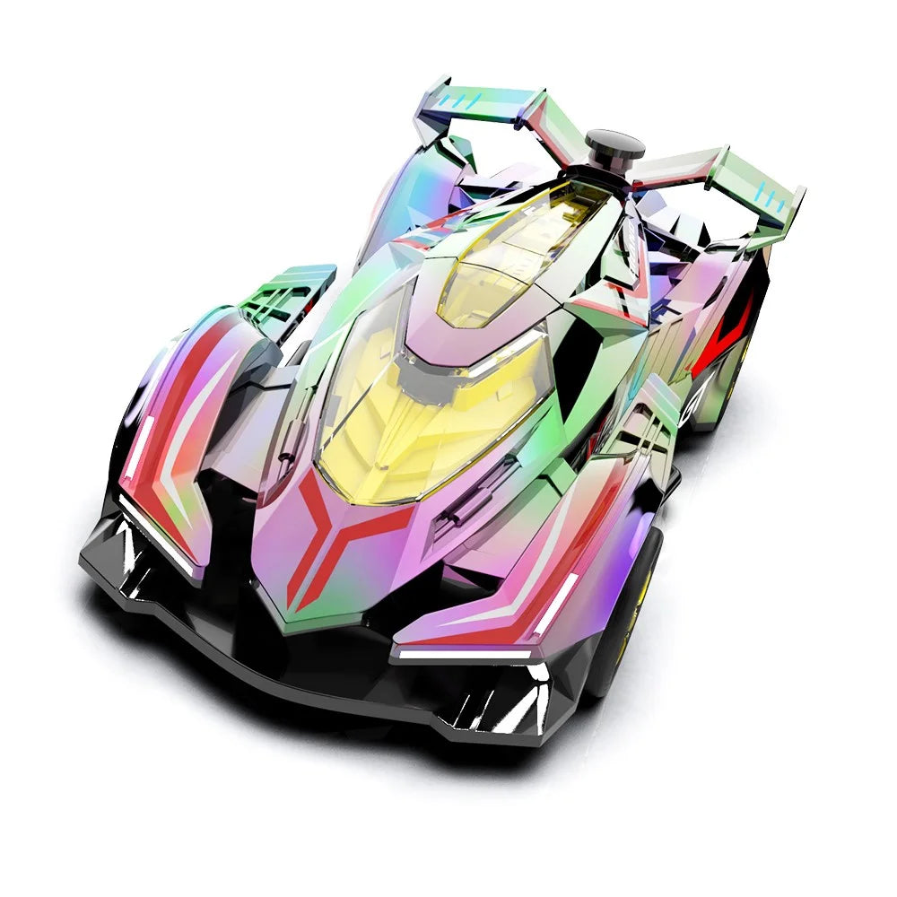 Q219 4WD RC Car Laser Holographic 2.4G Remote Control Drift Racing Vehicle with Spray Mist, Dual Battery - 3