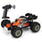 KY-S208B High Speed Drift Remote Control Off-Road Vehicle 1:18 RC Racing Car with LED Headlights - Orange - 2