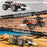KY-S208B High Speed Drift Remote Control Off-Road Vehicle 1:18 RC Racing Car with LED Headlights - Orange - 4