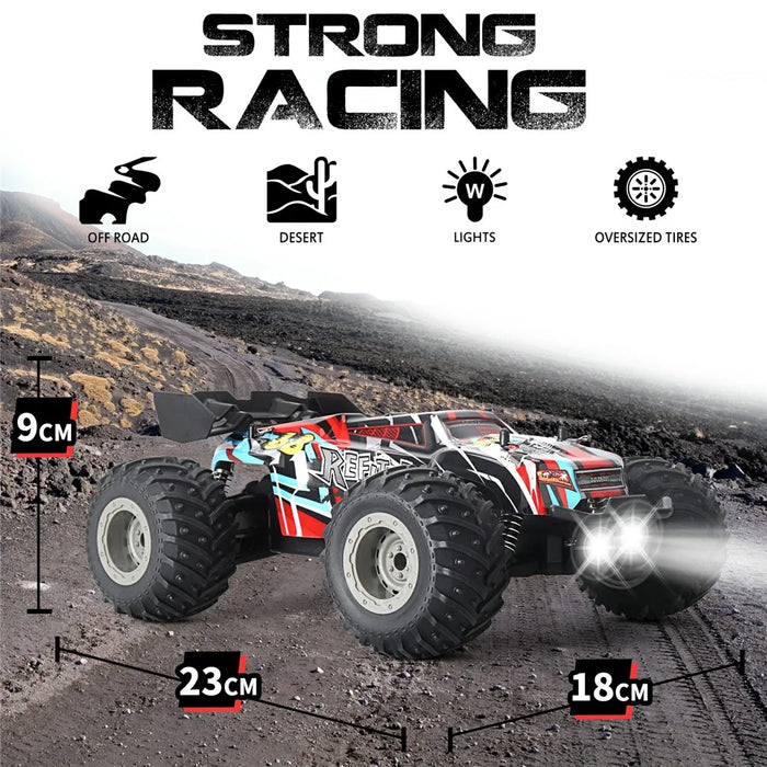 KY-S209B 18KM / H High Speed RC Drift Car with LED Headlights 1:18 2.4G Remote Control Racing Vehicle - Red - 7