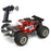 KY-S210B 1:18 RC Car with Front and Roof LED Light Remote Control High Speed Drift Off-Road Vehicle - Red - 2