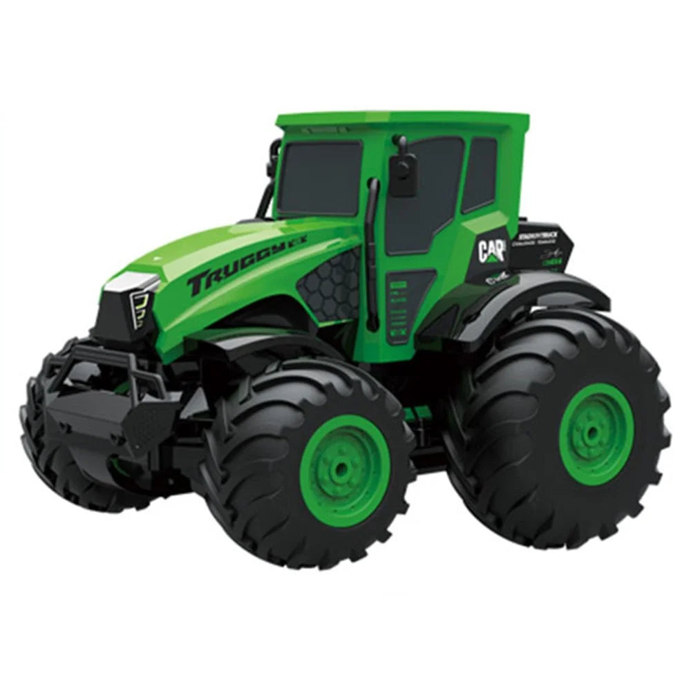 BG1551 2.4G RC Amphibious Farmer Car 4WD Off-Road Vehicle Waterproof Remote Control Toy Model - Green - 1