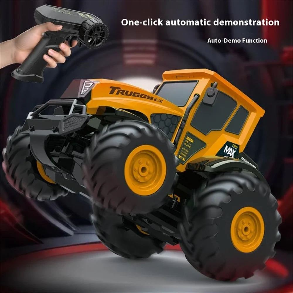 BG1551 2.4G RC Amphibious Farmer Car 4WD Off-Road Vehicle Waterproof Remote Control Toy Model - Green - 5