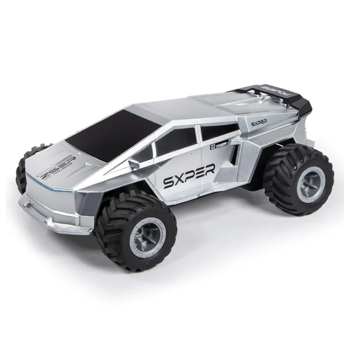 Q212 4WD Amphibious 2.4G RC Car 360 Degree Rotation Off Road Vehicle with Remote Control, 1 Battery - Silver - 2