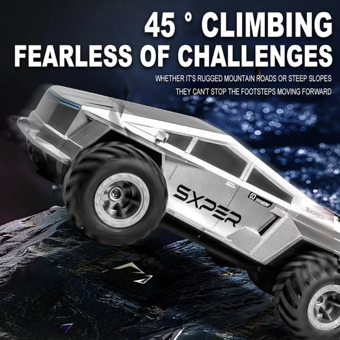 Q212 4WD Amphibious 2.4G RC Car 360 Degree Rotation Off Road Vehicle with Remote Control, 1 Battery - Silver - 5