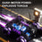 4DRC 4D-Y13 Water Bomb Launcher Dual Control 6 Wheel Drive RC Stunt Tank Children Gift, with 2 Batteries - Purple - 6