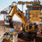 4DRC 4D-E1 3 in 1 Alloy 100m Remote Control Excavator Toy 2.4G RC Excavator Kids Gift with Light / Spray / Sound Effects Single Battery - Yellow - 4