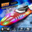 V777 2.4G Remote Control Stunt Boat Toy with 1 Battery High Speed Electric RC Boat with RGB LED Light for Children - Blue - 2