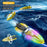 V777 2.4G Remote Control Stunt Boat Toy with 1 Battery High Speed Electric RC Boat with RGB LED Light for Children - Blue - 6