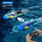 V777 2.4G Remote Control Stunt Boat Toy with 1 Battery High Speed Electric RC Boat with RGB LED Light for Children - Blue - 7